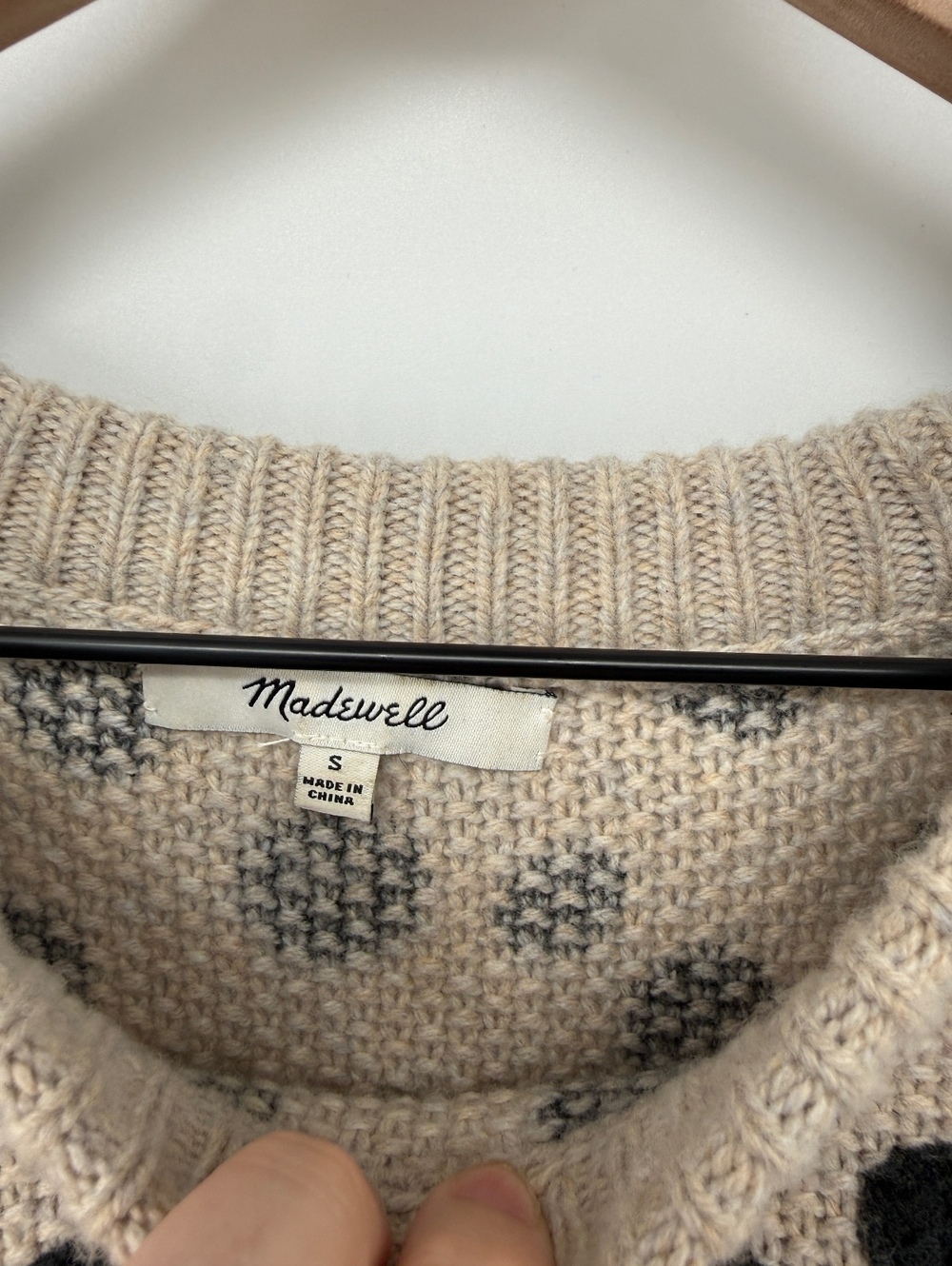 Madewell Polka Dot Knit Sweater | Women's Small | Pre-Loved - Picture 3 of 6